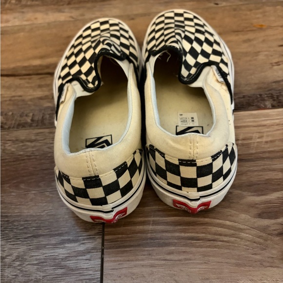 Vans Black and White Checkerboard Slip-Ons - Picture 6 of 8